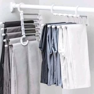 1pc 5 In 1 Multifunction Stainless Steel Pants Hanger,Stainless Steel Pants Hang